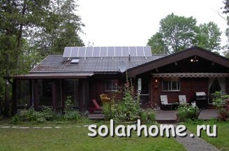 Солнечные батареи на доме