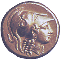 Монета с изображением Александра македонского